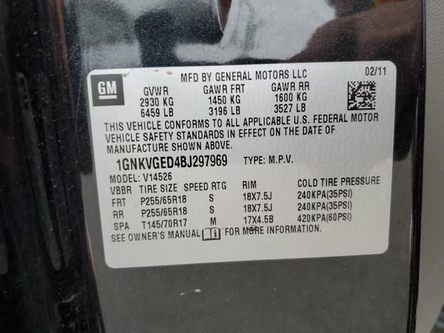 Photo 14 from auction – 2011 CHEVROLET TRAVERSE L with VIN 1GNKVGED4BJ297969