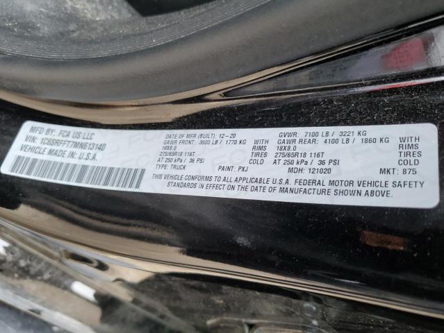 Foto 12 de la subasta – 2021 RAM 1500 BIG H con VIN 1C6SRFFT7MN613140