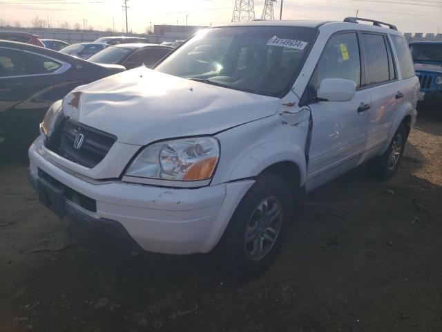 HONDA PILOT EXL 2005 with VIN 5FNYF186X5B004534 - Photo from auction