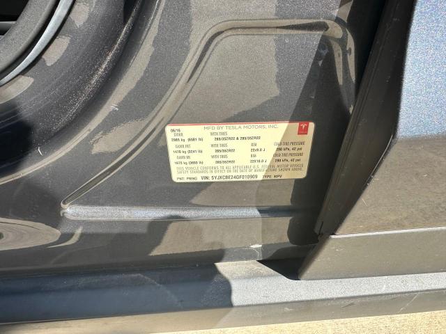 Photo 10 from auction – 2016 TESLA MODEL X with VIN 5YJXCBE24GF010909