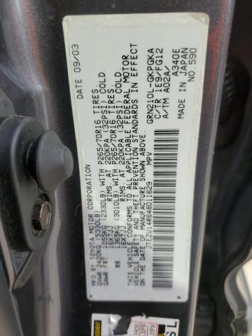 Photo 14 from auction – 2004 TOYOTA 4RUNNER SR with VIN JTEZU14R648011629