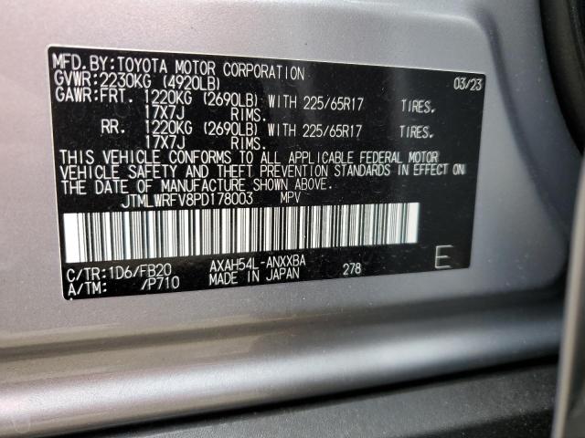 Photo 14 from auction – 2023 TOYOTA RAV4 LE with VIN JTMLWRFV8PD178003