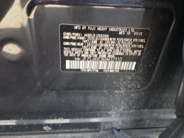 Photo 12 from auction – 2016 SUBARU FORESTER 2 with VIN JF2SJAVC9GH432310