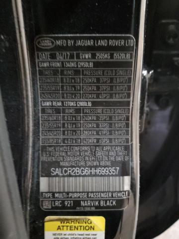 Photo 14 from auction – 2017 LAND ROVER DISCOVERY with VIN SALCR2BG6HH699357