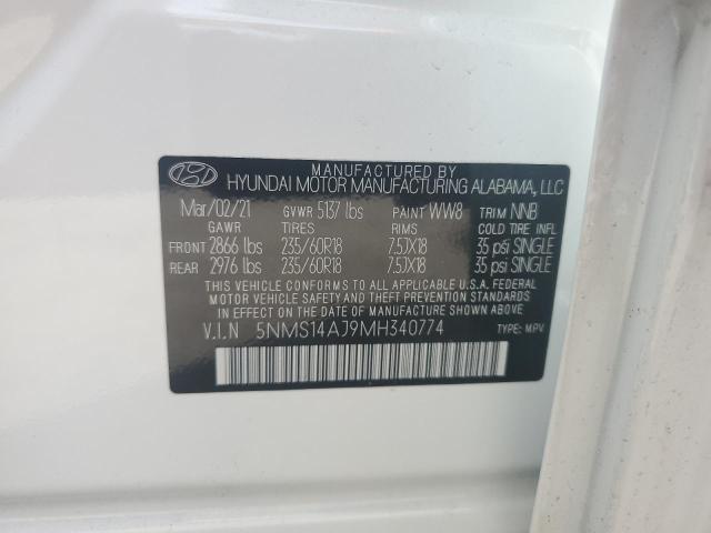 صورة رقم 14 من المزاد - 2021 HYUNDAI SANTA FE S مع VIN 5NMS14AJ9MH340774