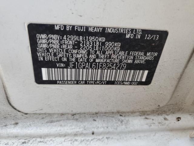 Photo 12 from auction – 2014 SUBARU IMPREZA SP with VIN JF1GPAL61E8254279