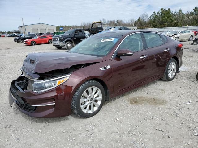 KIA OPTIMA EX 2018 with VIN 5XXGU4L37JG223958 - Photo from auction