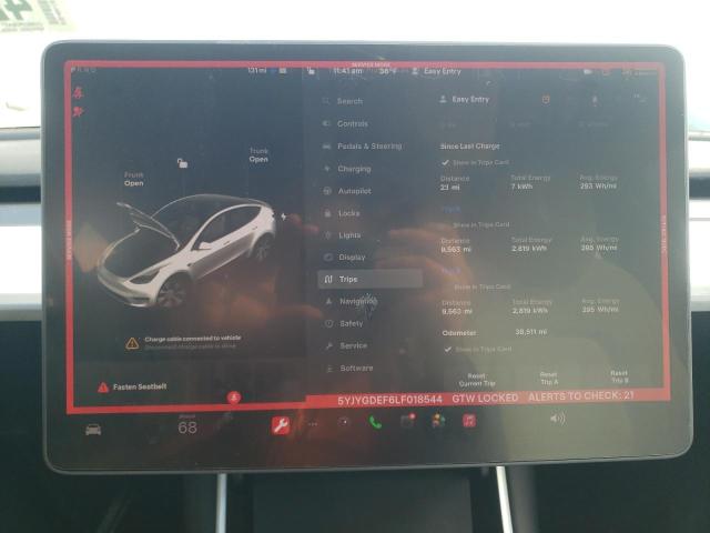 Zdjęcie 9 z aukcji – 2020 TESLA MODEL Y z VIN 5YJYGDEF6LF018544