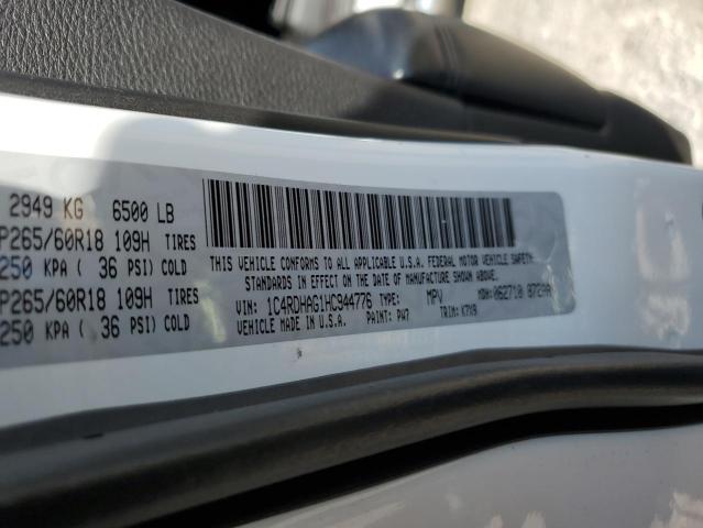 Photo 14 from auction – 2017 DODGE DURANGO SX with VIN 1C4RDHAG1HC944776