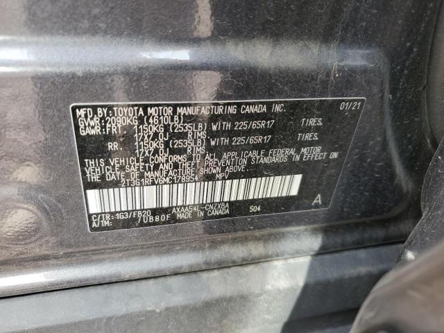 Photo 12 from auction – 2021 TOYOTA RAV4 LE with VIN 2T3G1RFV6MC178954
