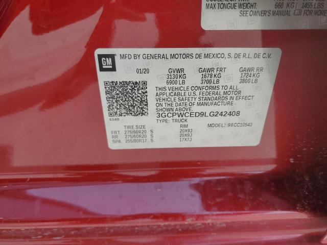 Photo 12 from auction – 2020 CHEVROLET SILVERADO with VIN 3GCPWCED9LG242408