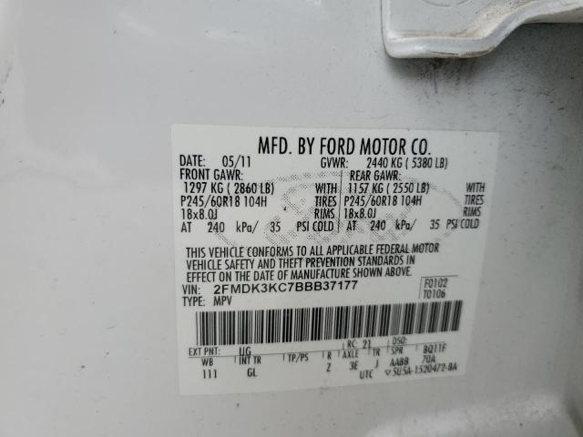 Photo 14 from auction – 2011 FORD EDGE LIMIT with VIN 2FMDK3KC7BBB37177
