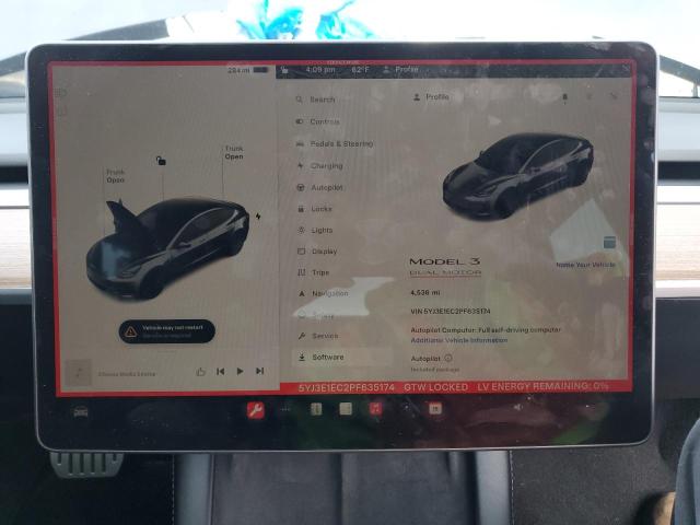 Photo 9 from auction – 2023 TESLA MODEL 3 with VIN 5YJ3E1EC2PF635174