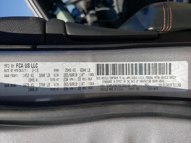 Photo 14 from auction – 2016 JEEP GRAND CHER with VIN 1C4RJFBG7GC339168