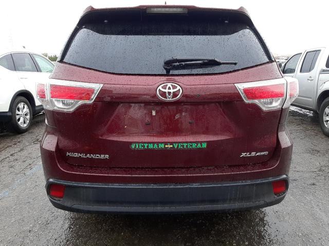 Photo 6 from auction – 2015 TOYOTA HIGHLANDER with VIN 5TDJKRFH8FS095073