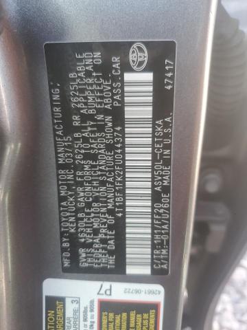 Photo 12 from auction – 2015 TOYOTA CAMRY LE with VIN 4T1BF1FK2FU044374