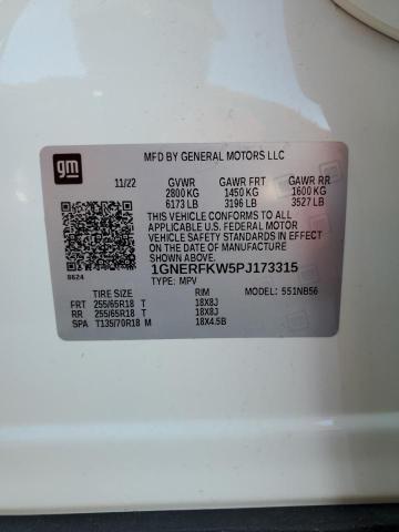 Photo 14 from auction – 2023 CHEVROLET TRAVERSE L with VIN 1GNERFKW5PJ173315