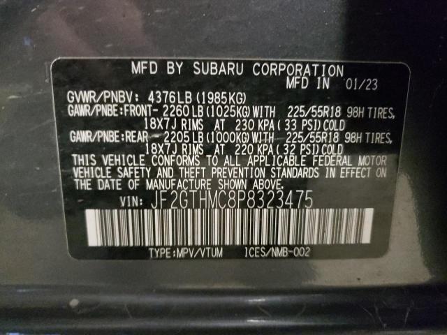 Photo 14 from auction – 2023 SUBARU CROSSTREK with VIN JF2GTHMC8P8323475