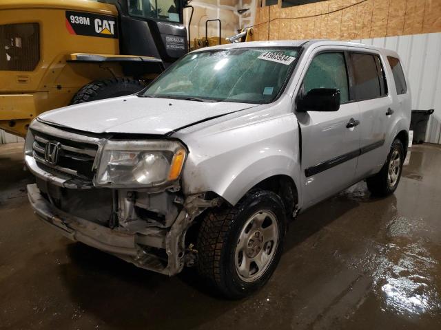 HONDA PILOT LX 2014 with VIN 5FNYF4H23EB024705 - Photo from auction