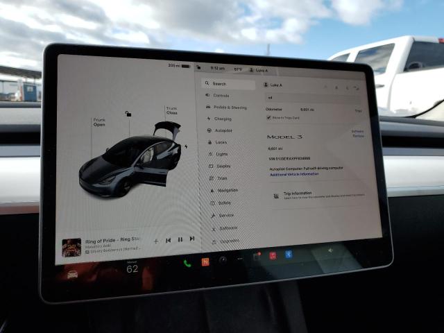 Photo 9 from auction – 2023 TESLA MODEL 3 with VIN 5YJ3E1EAXPF624888