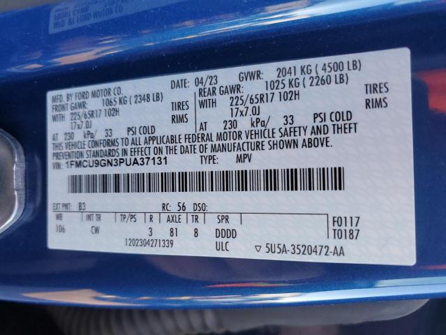 Photo 14 from auction – 2023 FORD ESCAPE ACT with VIN 1FMCU9GN3PUA37131