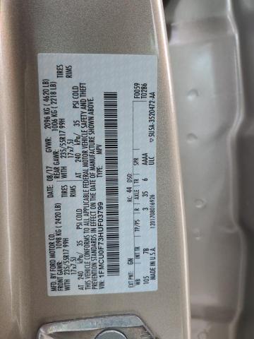 Zdjęcie 14 z aukcji – 2017 FORD ESCAPE S z VIN 1FMCU0F73HUF03799
