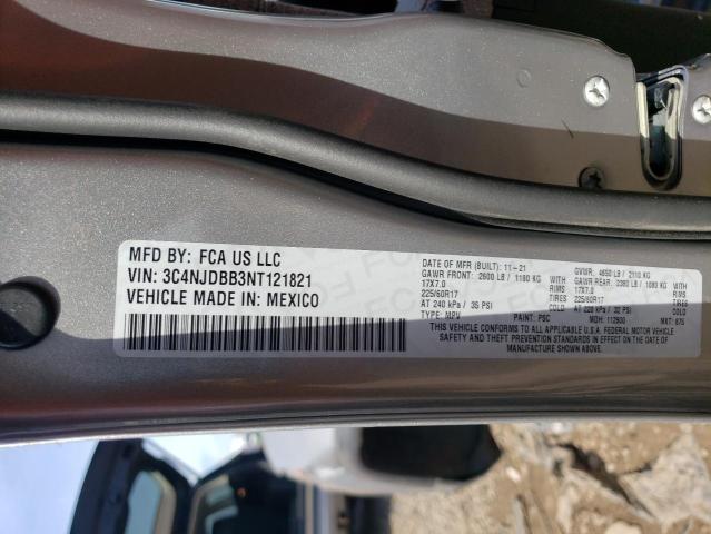 Photo 14 from auction – 2022 JEEP COMPASS LA with VIN 3C4NJDBB3NT121821
