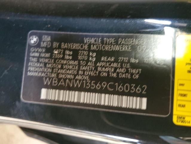Photo 12 from auction – 2009 BMW 535 I with VIN WBANW13569C160362