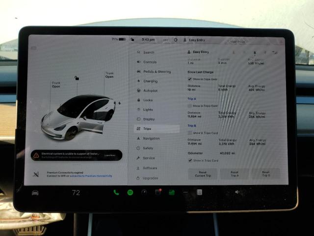Photo 9 from auction – 2020 TESLA MODEL 3 with VIN 5YJ3E1EA2LF613166