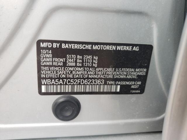 Photo 12 from auction – 2015 BMW 528 XI with VIN WBA5A7C52FD623363