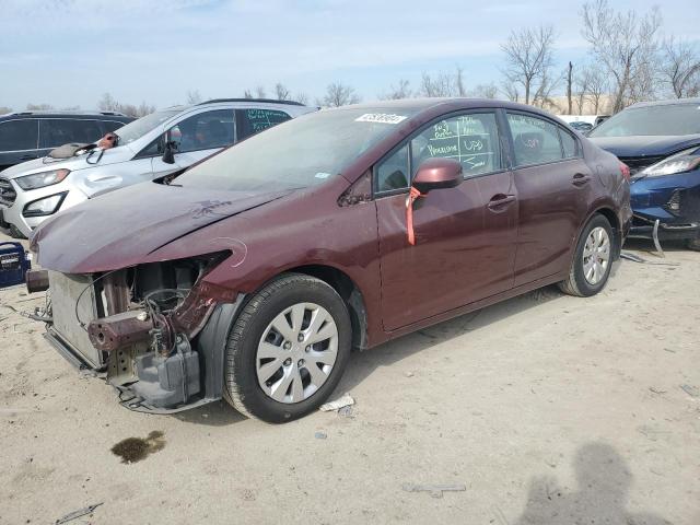 HONDA CIVIC LX 2012 with VIN 19XFB2F55CE033252 - Photo from auction