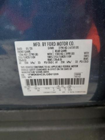 Photo 14 from auction – 2020 FORD EXPLORER P with VIN 1FM5K8HC0LGB61209