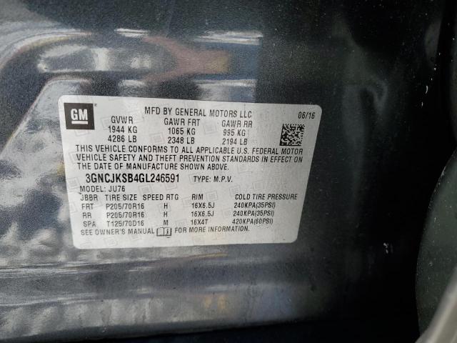Photo 14 from auction – 2016 CHEVROLET TRAX LS with VIN 3GNCJKSB4GL246591