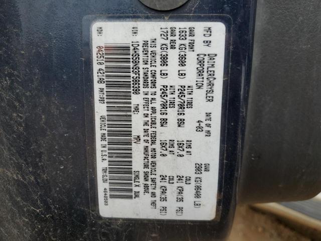 Photo 14 from auction – 2003 DODGE DURANGO SL with VIN 1D4HS58N93F586390
