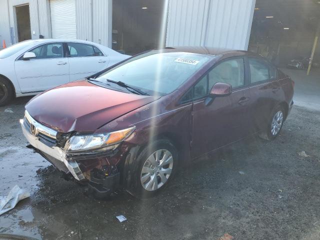 HONDA CIVIC LX 2012 with VIN 2HGFB2F58CH594826 - Photo from auction