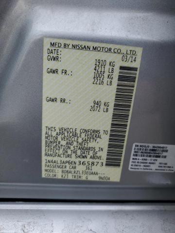 Photo 12 from auction – 2014 NISSAN ALTIMA 2.5 with VIN 1N4AL3AP6EN365873