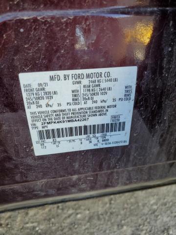 Photo 13 from auction – 2021 FORD EDGE TITAN with VIN 2FMPK4K91MBA42267