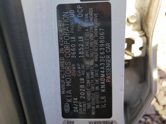 Photo 14 from auction – 2014 KIA RIO LX with VIN KNADM4A33E6398067