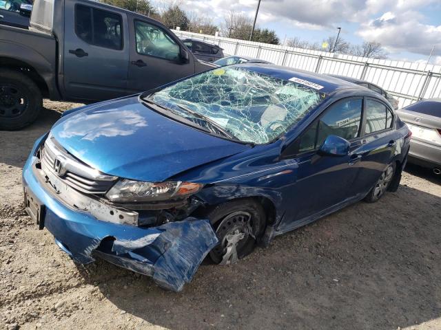 HONDA CIVIC LX 2012 with VIN 19XFB2F5XCE361167 - Photo from auction