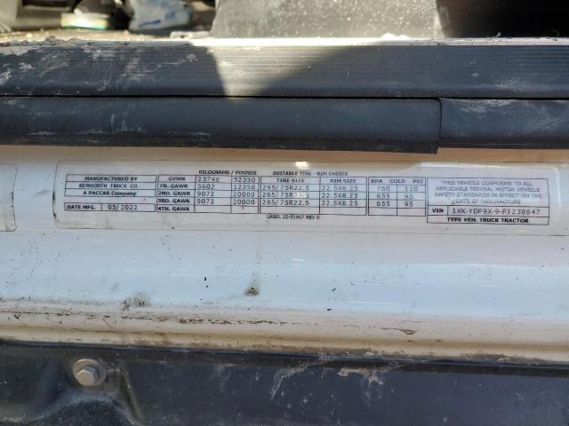 Photo 10 from auction – 2023 KENWORTH CONSTRUCTI with VIN 1XKYDP9X9PJ238647