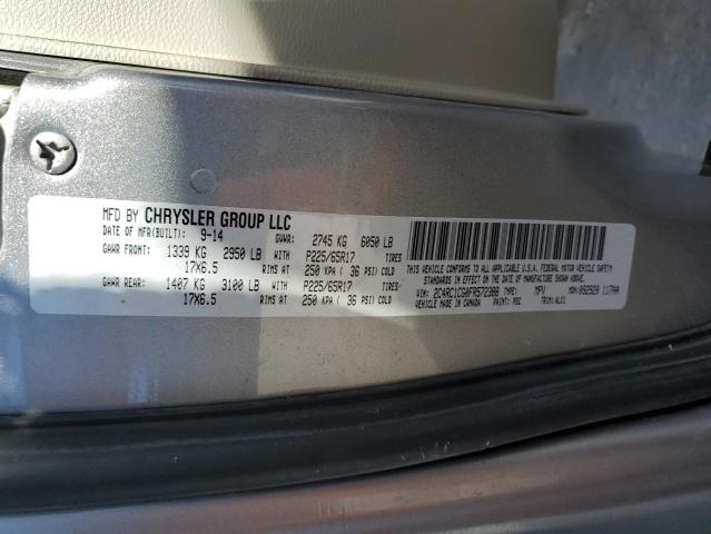 Photo 13 from auction – 2015 CHRYSLER TOWN & COU with VIN 2C4RC1CG0FR572388
