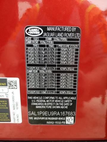 Photo 14 from auction – 2024 LAND ROVER RANGE ROVE with VIN SAL1P9EU9RA167683