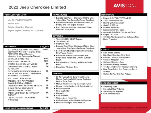 Photo 12 from auction – 2022 JEEP CHEROKEE L with VIN 1C4PJMDX8ND555773