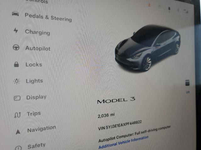 Photo 9 from auction – 2023 TESLA MODEL 3 with VIN 5YJ3E1EAXPF446822
