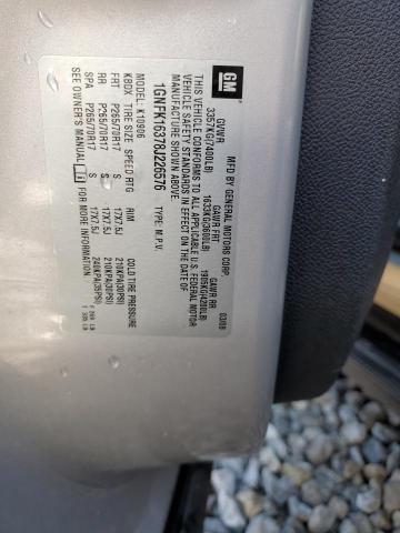 Photo 14 from auction – 2008 CHEVROLET SUBURBAN K with VIN 1GNFK16378J226576