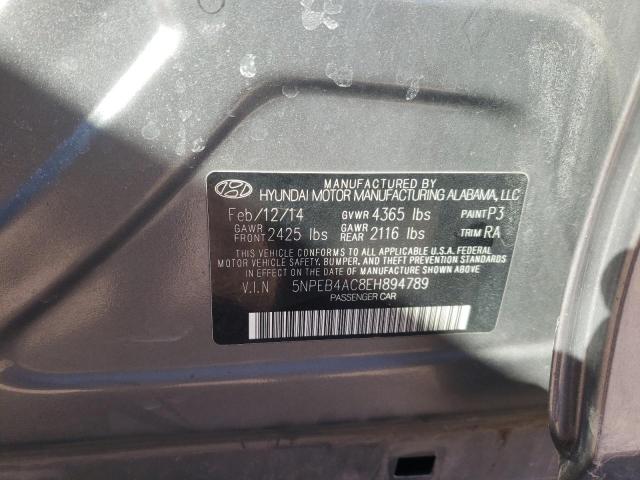 Photo 12 from auction – 2014 HYUNDAI SONATA GLS with VIN 5NPEB4AC8EH894789