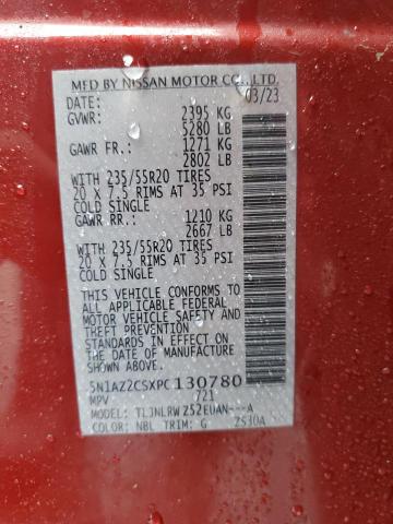 Photo 14 from auction – 2023 NISSAN MURANO SL with VIN 5N1AZ2CSXPC130780