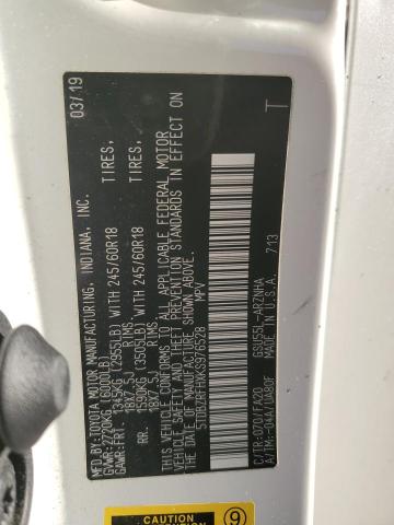 Photo 14 from auction – 2019 TOYOTA HIGHLANDER with VIN 5TDBZRFHXKS976528