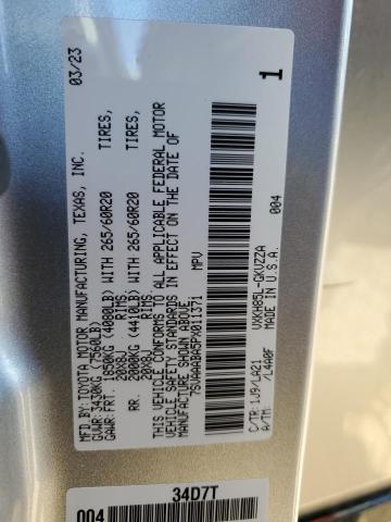 Photo 14 from auction – 2023 TOYOTA SEQUOIA SR with VIN 7SVAAABA5PX011371