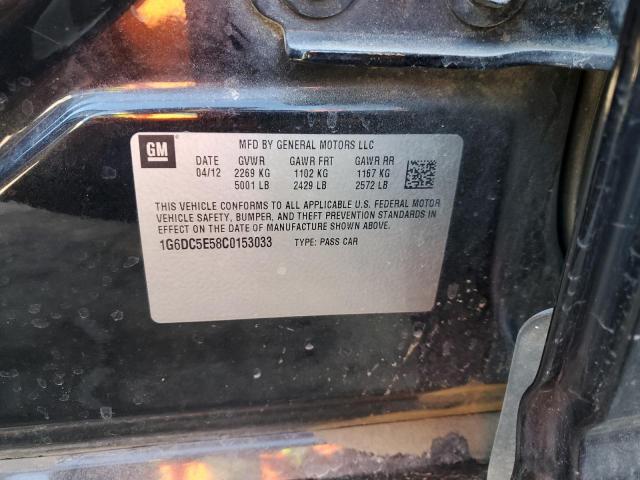 Photo 12 from auction – 2012 CADILLAC CTS with VIN 1G6DC5E58C0153033